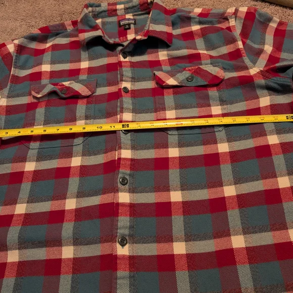 Men's Patagonia Organic Cotton Flannel Shirt Size XL - Picture 6 of 9